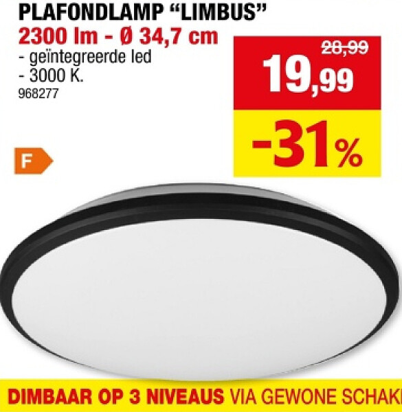 PLAFONDLAMP "LIMBUS" 2300 Im - Ø 34,7 cm