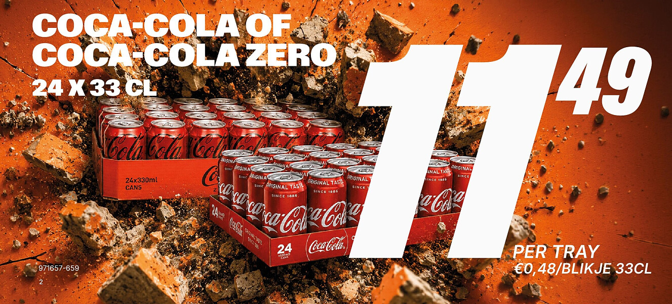 Coca-Cola of Coca-Cola Zero - 24 x 33 cl