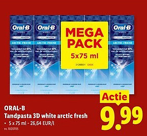 ORAL-B Tandpasta 3D white arctic fresh