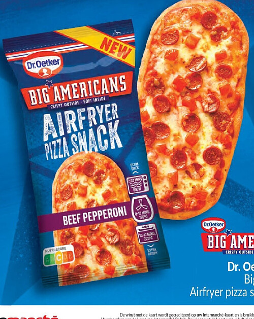 Dr. Oetker Big Americans Airfryer pizza snack - 140g