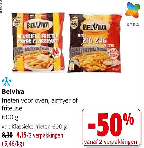 Belviva frieten voor oven