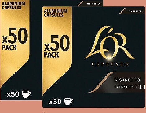 Capsules de café ristretto L'Or Espresso