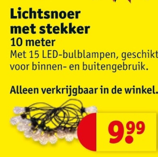 Lichtsnoer met stekker