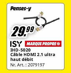 IHD-5020 Câble HDMI 2.1 ultra haut débit