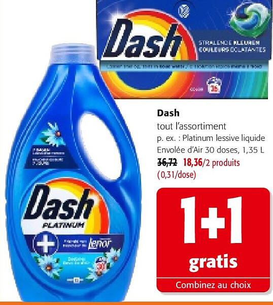 Dash tout l’assortiment