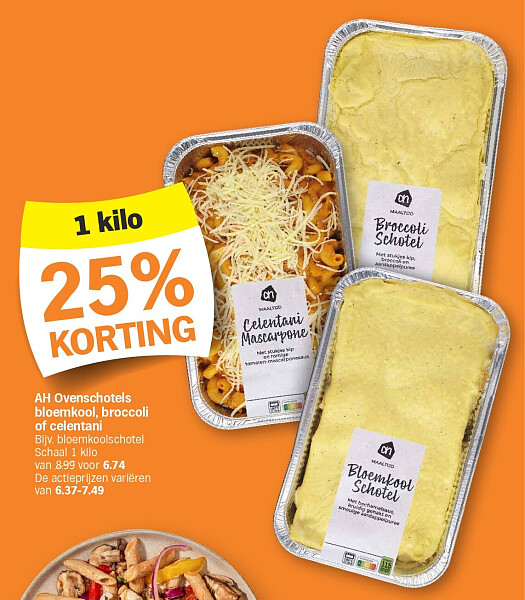 AH Ovenschotels bloemkool, broccoli