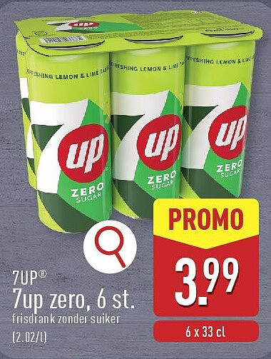 7up zero, 6st.