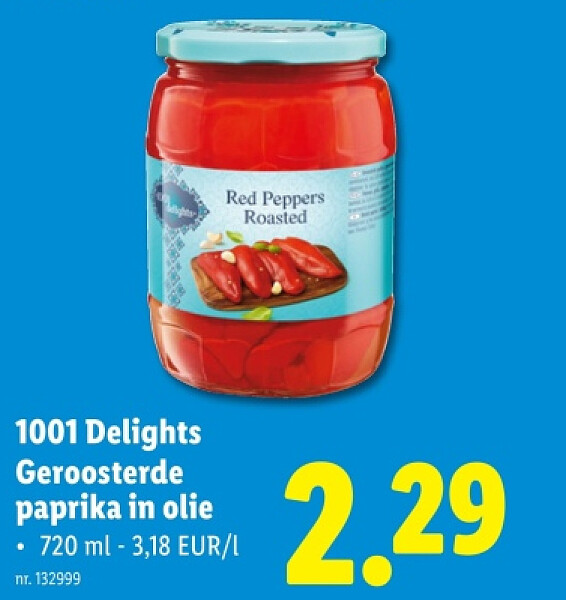 Geroosterde paprika in olie