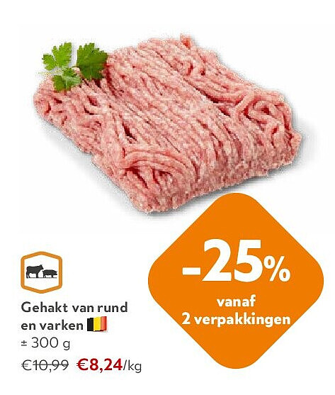Gehakt van rund en varken