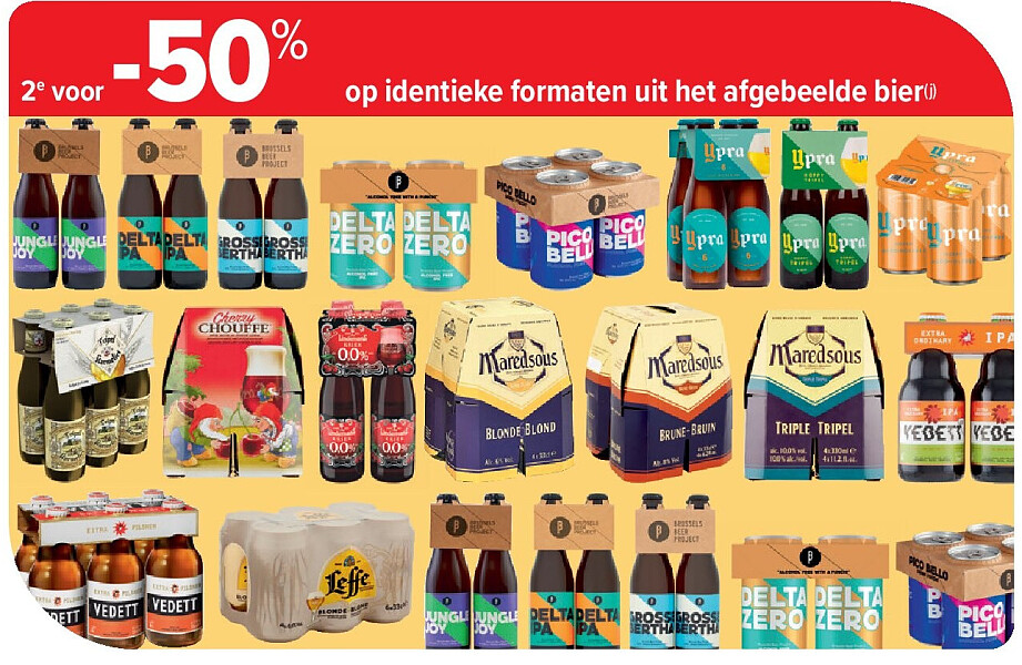 op identieke formaten uit het afgebeelde bier (j)