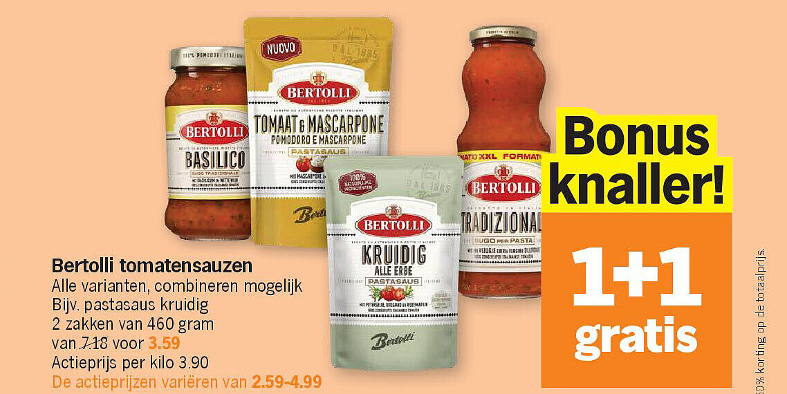 Bertolli tomatensauzen