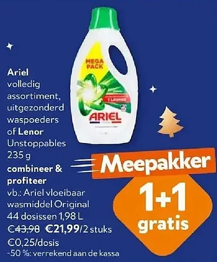 Ariel vloeibaar wasmiddel Original 44 dosissen 1,98 L