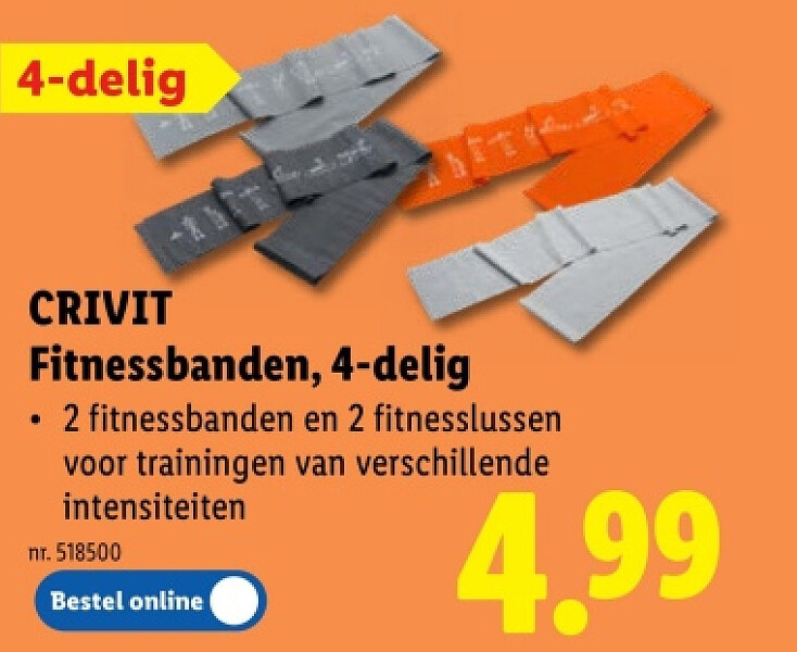 Fitnessbanden, 4-delig