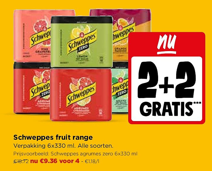 Schweppes fruit range