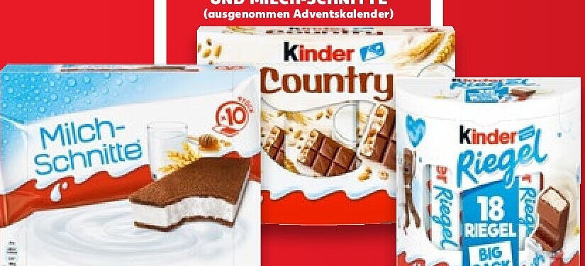 Artikel von Kinder und Milch-Schnitte