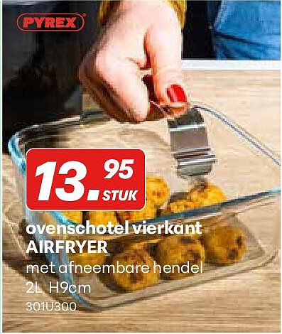Ovenschotel vierkant AIRFRYER