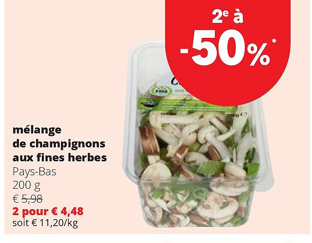 mélange de champignons aux fi nes herbes