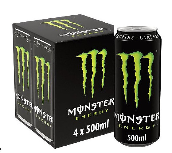 Monster Energy canettes 4 x 500 ml