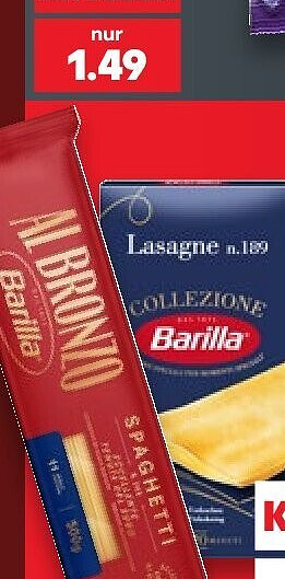 Barilla Pasta Collezione oder Al Bronzo Pasta