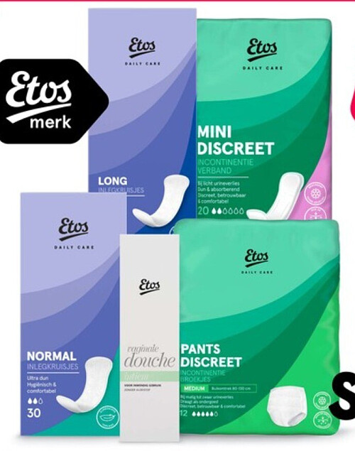 Etos menstruatie-, incontinentie- en intieme verzorgingsproducten