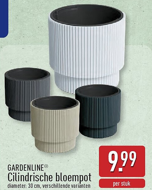 Cilindrische bloempot