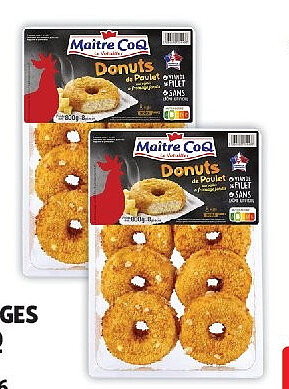 Donuts de poulet aux fromages Maître Coq