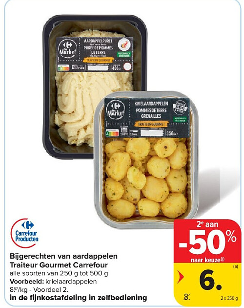 Bijgerechten van aardappelen Traiteur Gourmet Carrefour