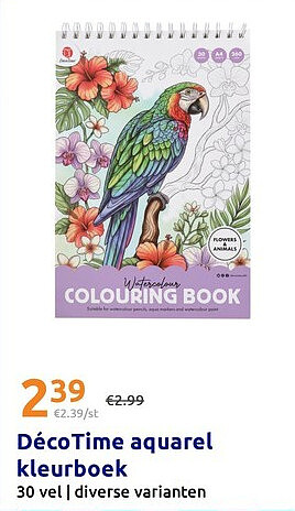 Déco Time aquarel kleurboek
