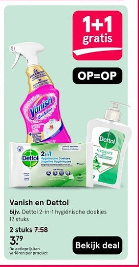 Vanish en Dettol