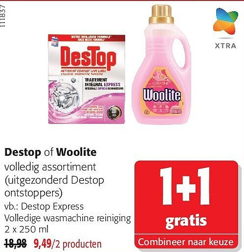 Destop Express Volledige wasmachine reiniging 2 x 250 ml