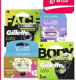 Gillette en Gillette Venus navulmesjes 3-5 stuks
