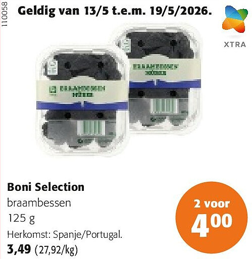 Boni Selection braambessen 125 g