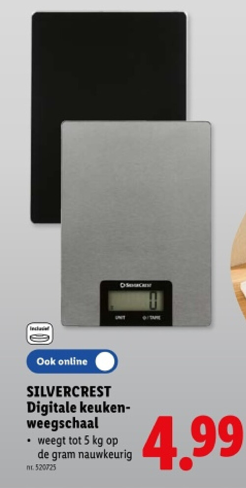 Digitale keuken- weegschaal