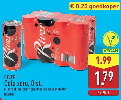 Cola zero, 8 st.