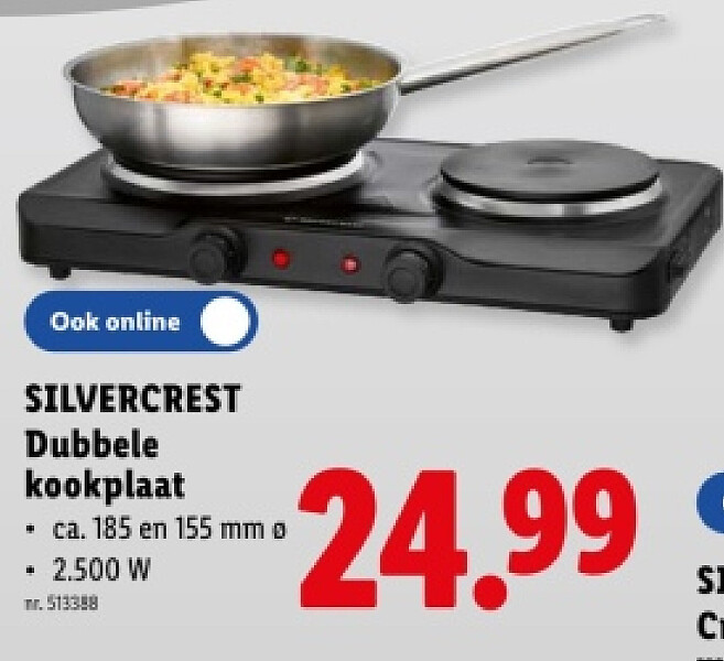 Dubbele kookplaat