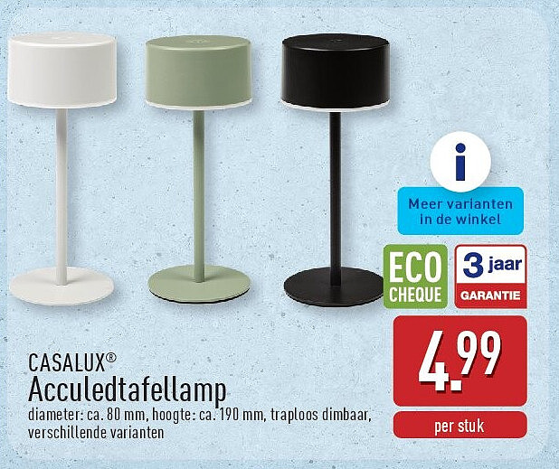 Acculedtafellamp