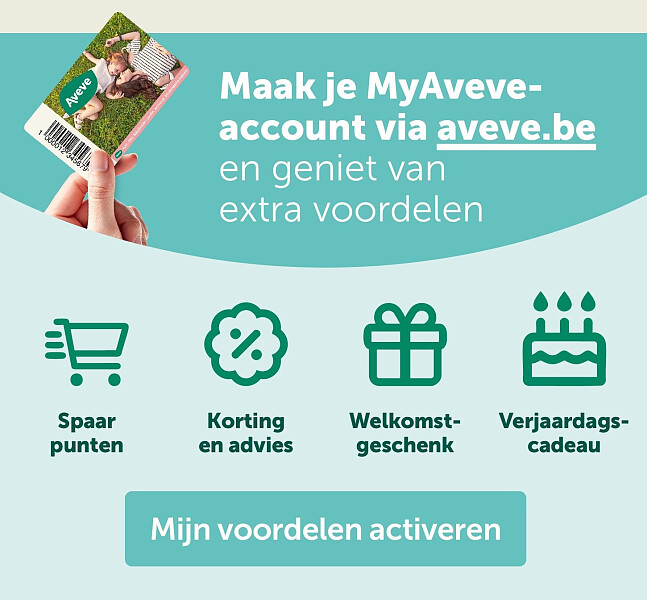 Maak je MyAveveaccount via aveve.be