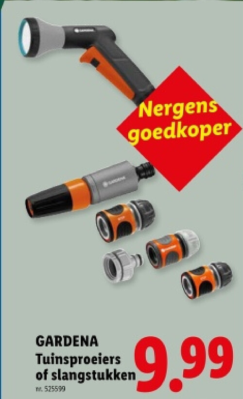 Tuinsproeiers of slangstukken