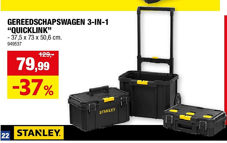 GEREEDSCHAPSWAGEN 3-IN-1 “QUICKLINK”