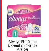 Always Platinum Normal+ 12 stuks