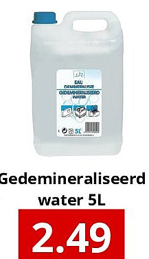 Gedemineraliseerd water 5L