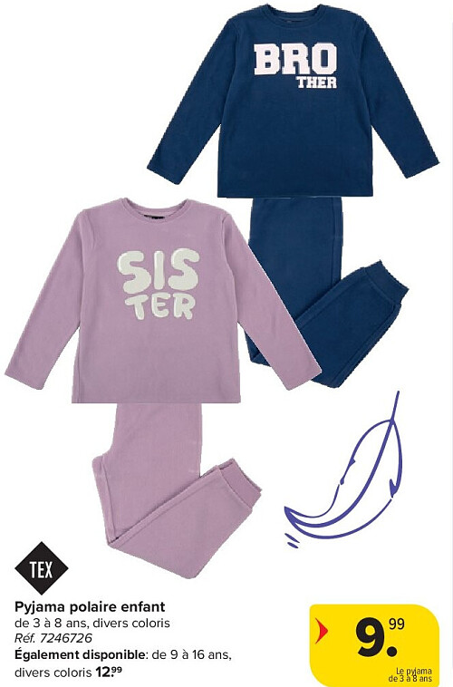 Pyjama polaire enfant