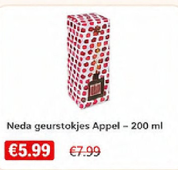 Neda geurstokjes Appel - 200 ml
