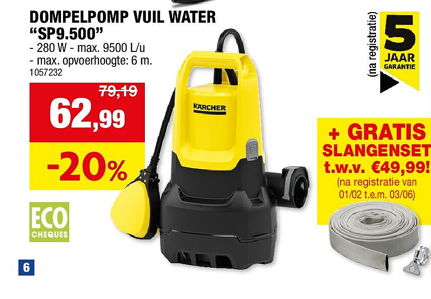 DOMPELPOMP VUIL WATER “SP9.500”