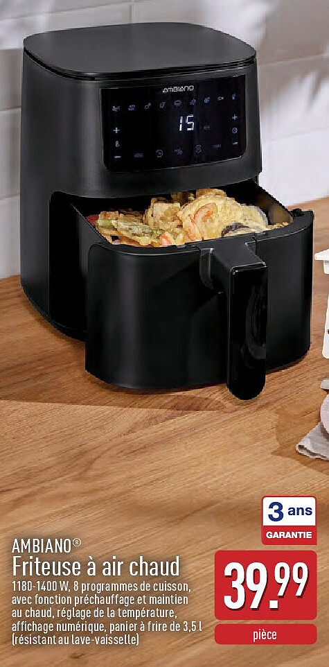 Friteuse à air chaud