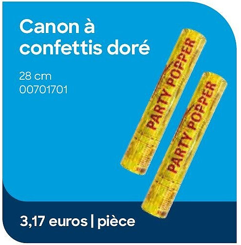 Canon a confettis dore
