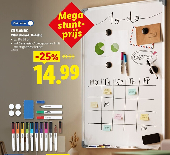 Whiteboard, 8-delig