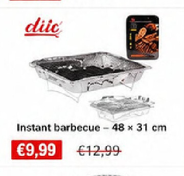 Instant barbecue 48 x 31 cm