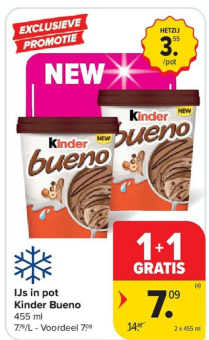 IJs in pot Kinder Bueno