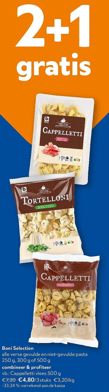 Boni Selection alle verse gevulde en niet-gevulde pasta 250 g